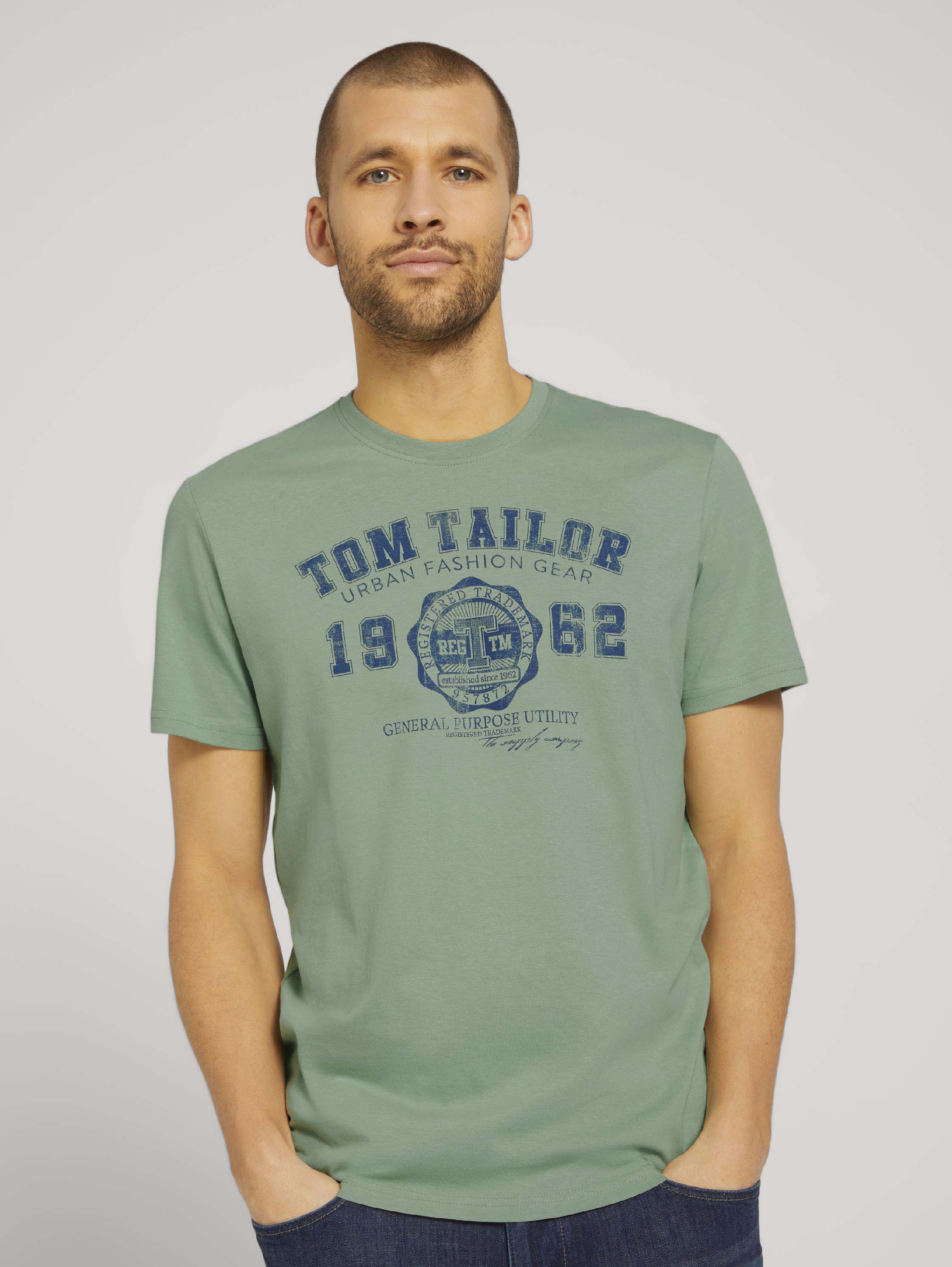 

Футболка мужская 1027028 TOM TAILOR зеленая L, 1027028