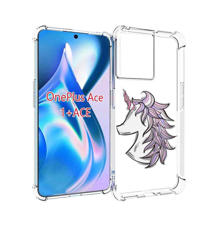 

Чехол MyPads единорог-рисунок для OnePlus Ace, Прозрачный, Tocco