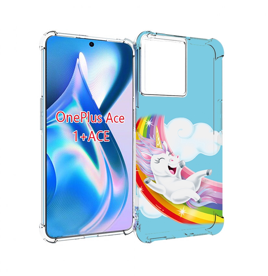 

Чехол MyPads единорог-на-радуге для OnePlus Ace, Прозрачный, Tocco