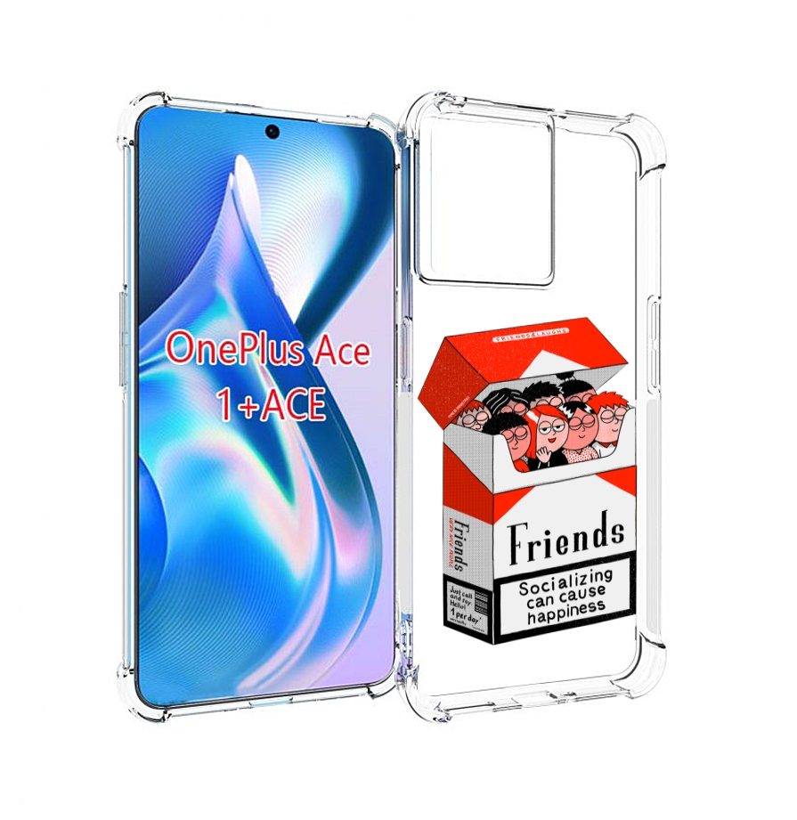 

Чехол MyPads друзья для OnePlus Ace, Прозрачный, Tocco