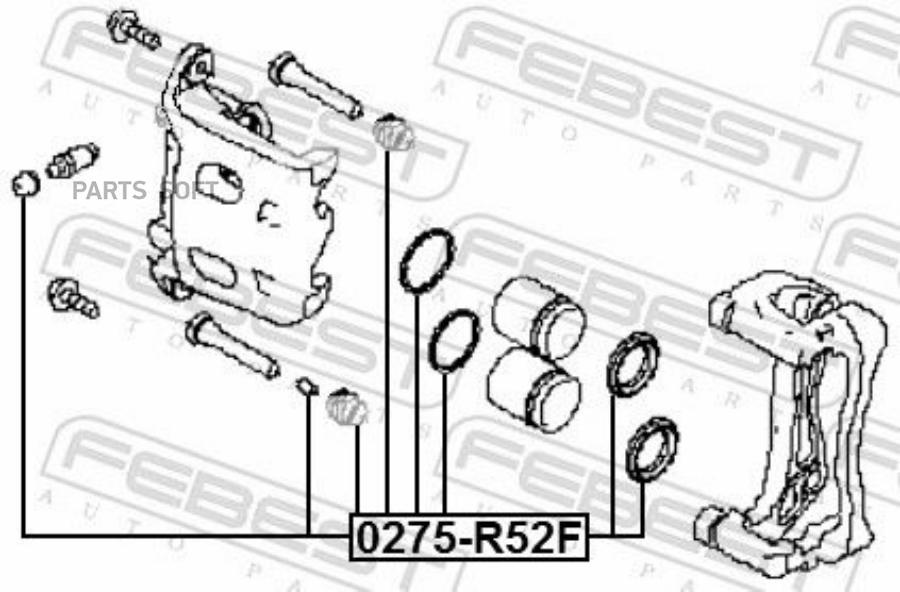 

Ремкомплект тормоза FEBEST 0275R52F