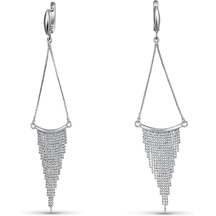 

Серьги шандельеры из серебра Silver Wings 020181-278-113, без вставки, 020181-278-113