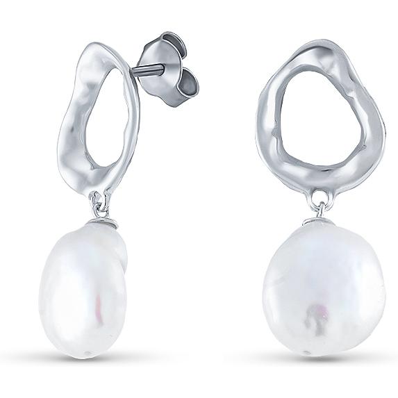 

Серьги женские из серебра Silver Wings 22ea1705a-204, жемчуг, 22ea1705a-204