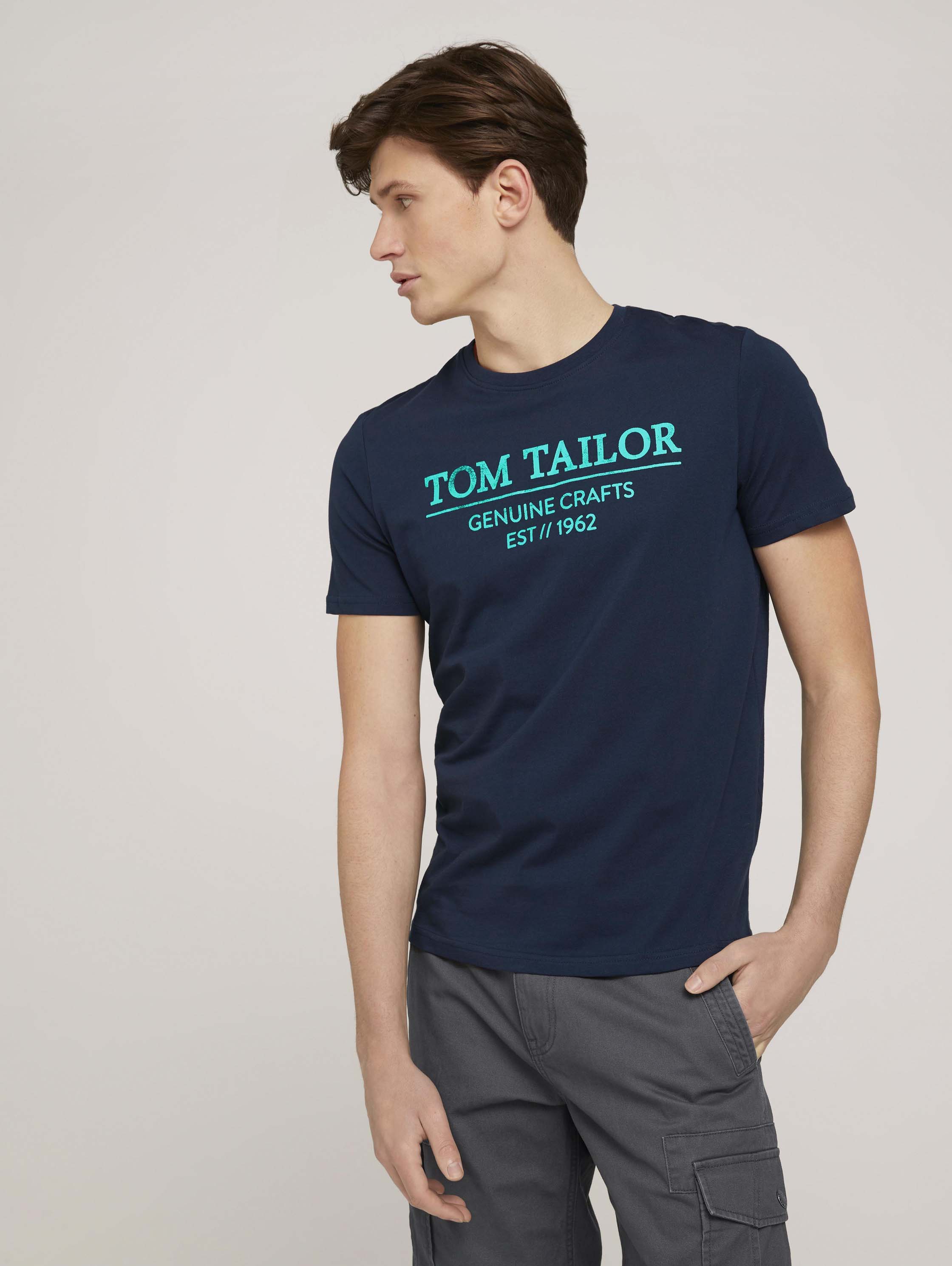 

Футболка мужская 1021229 TOM TAILOR синяя M, 1021229
