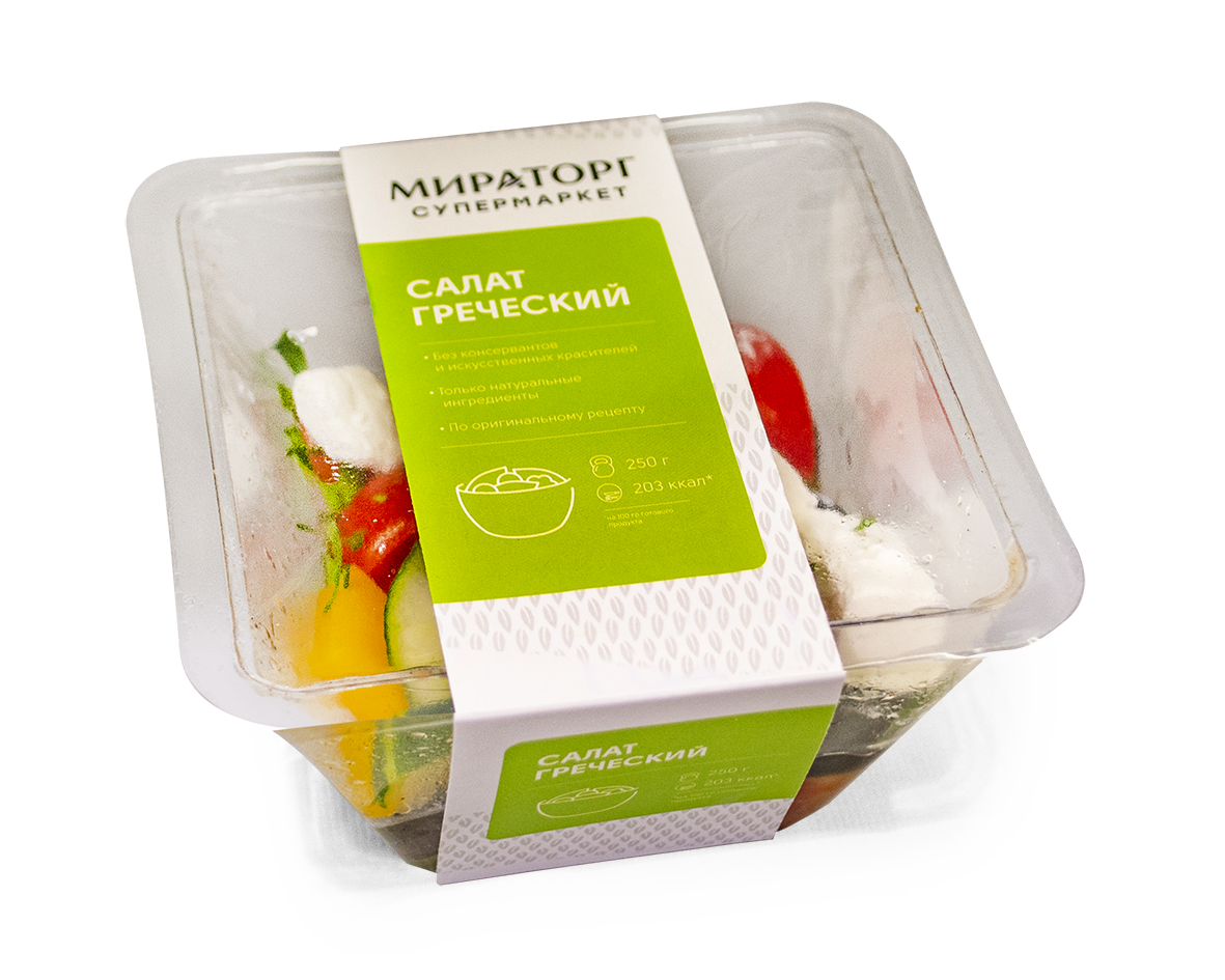 

Салат Мираторг Греческий с мягким сыром Фета 250 г