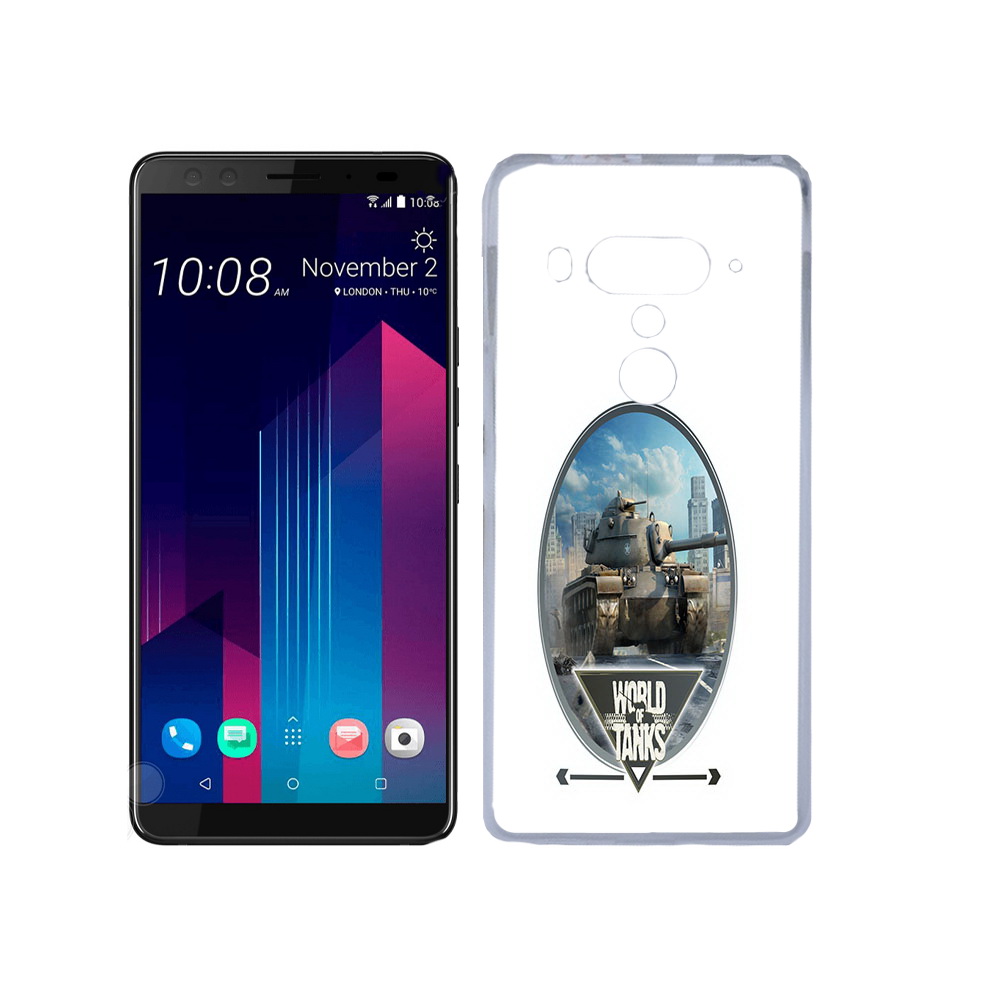 

Чехол MyPads Tocco для HTC U12+ игра с танками, Прозрачный, Tocco