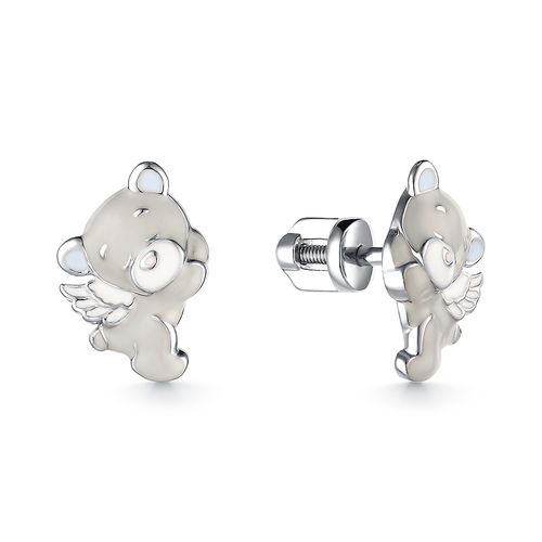 

Серьги пусеты из серебра с эмалью DEWI KIDS 901062337, 901062337