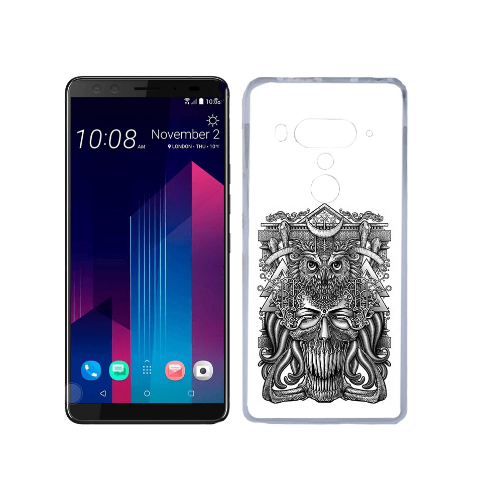 

Чехол MyPads Tocco для HTC U12+ зубастая сова, Прозрачный, Tocco