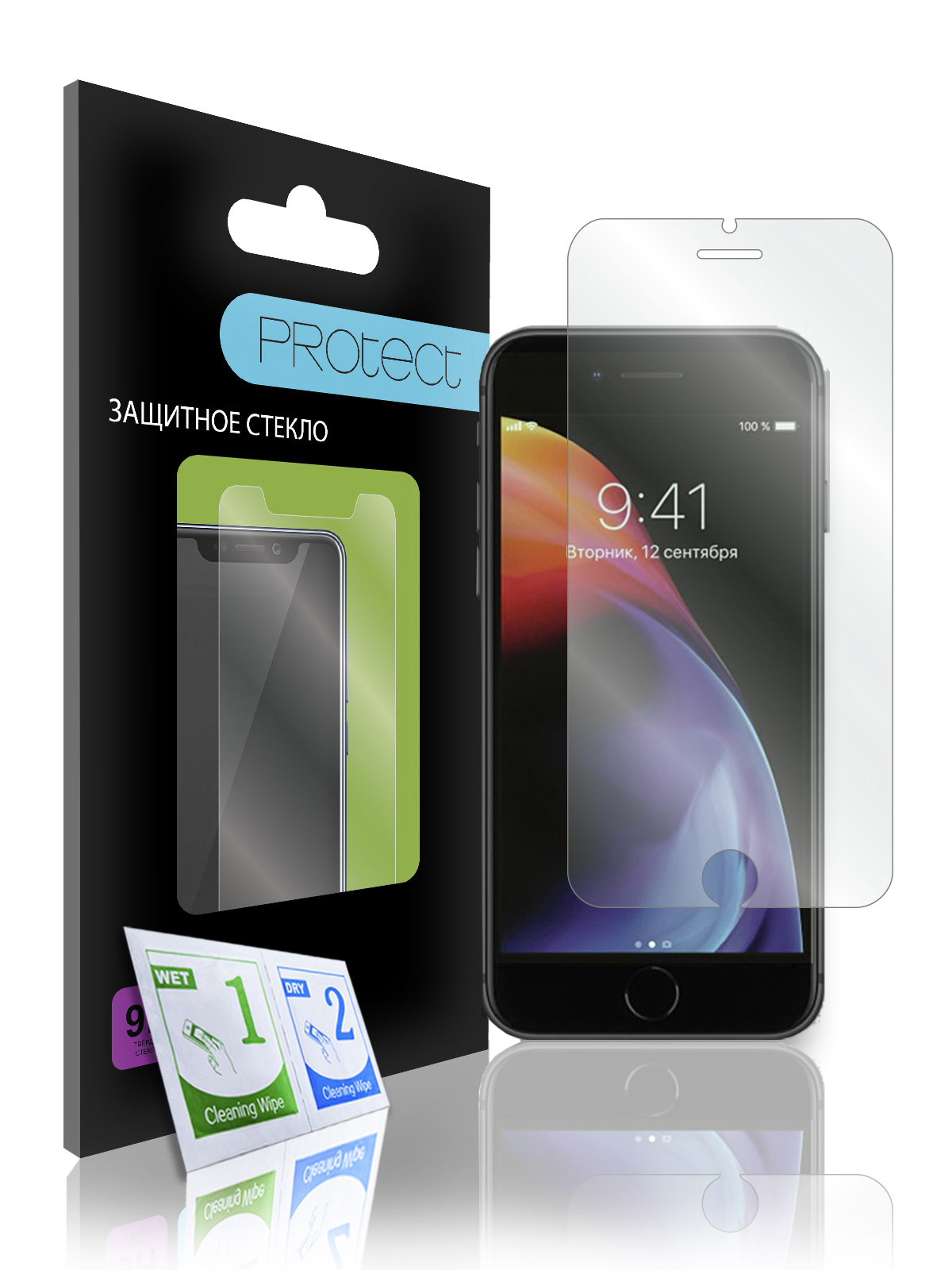

Защитное стекло плоское Protect для Apple iPhone 8/7/6/6s Plus/32097