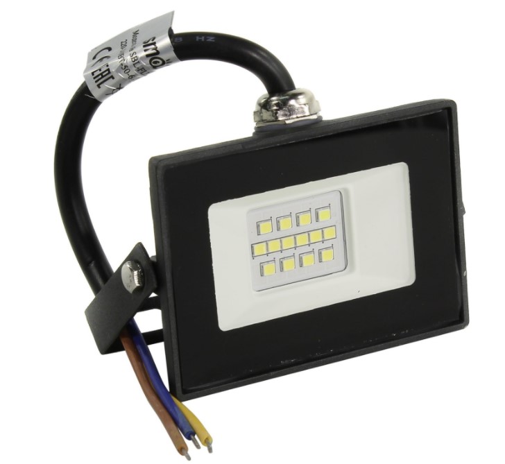 фото Прожектор светодиодный smartbuy 10w (550lm) fl smd light 6500k, 98x66x20.5мм