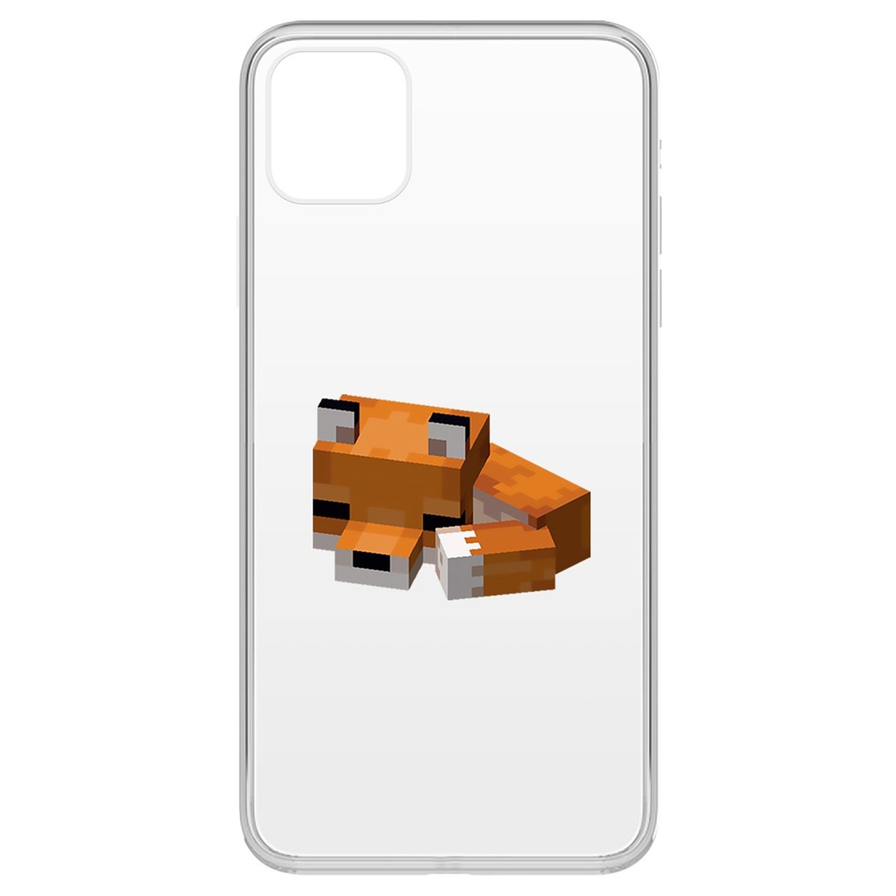 

Чехол-накладка Krutoff Clear Case Спящий Лисенок для iPhone 11 Pro Max, Прозрачный