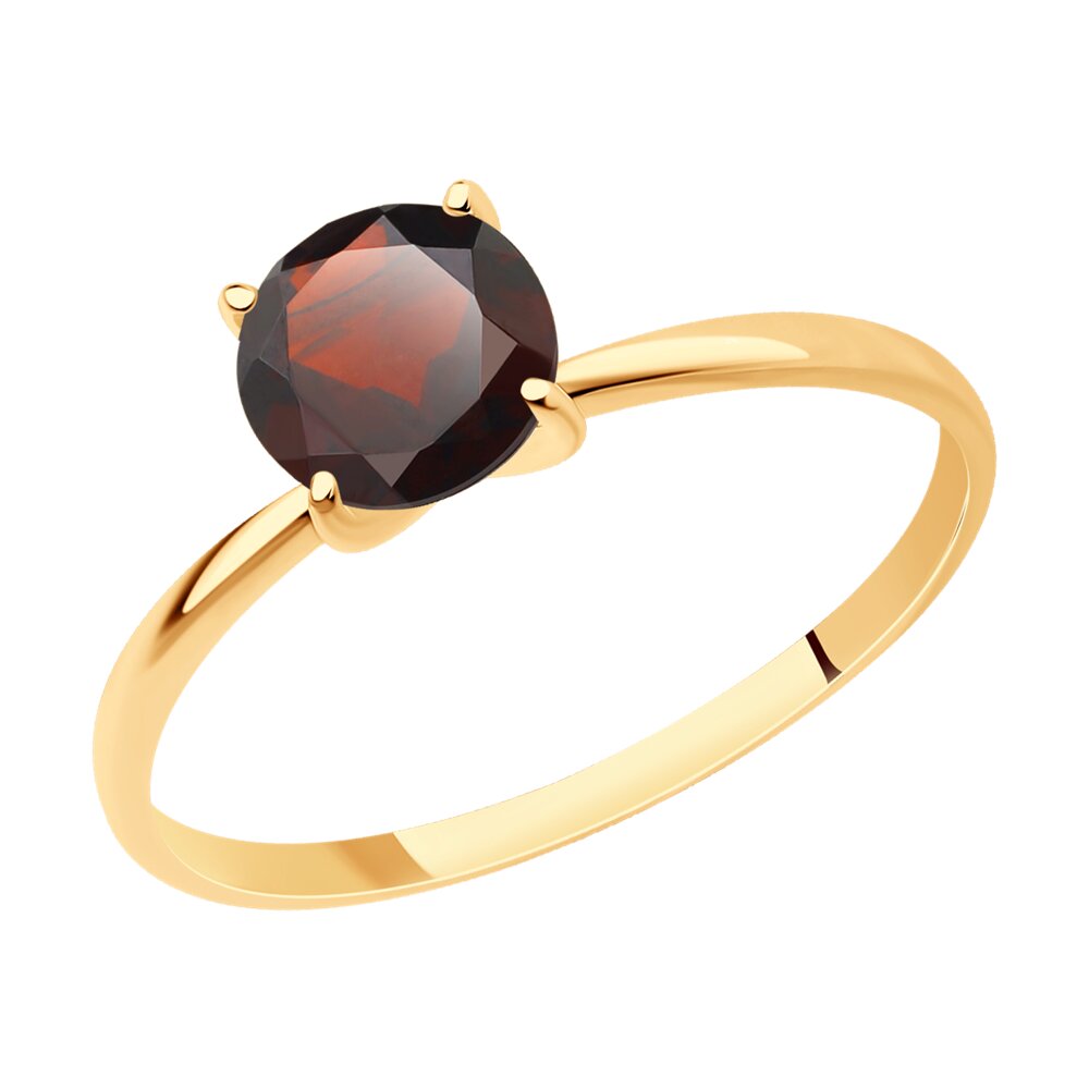 

Кольцо из золота р. , SOKOLOV 716734, гранат, 716734