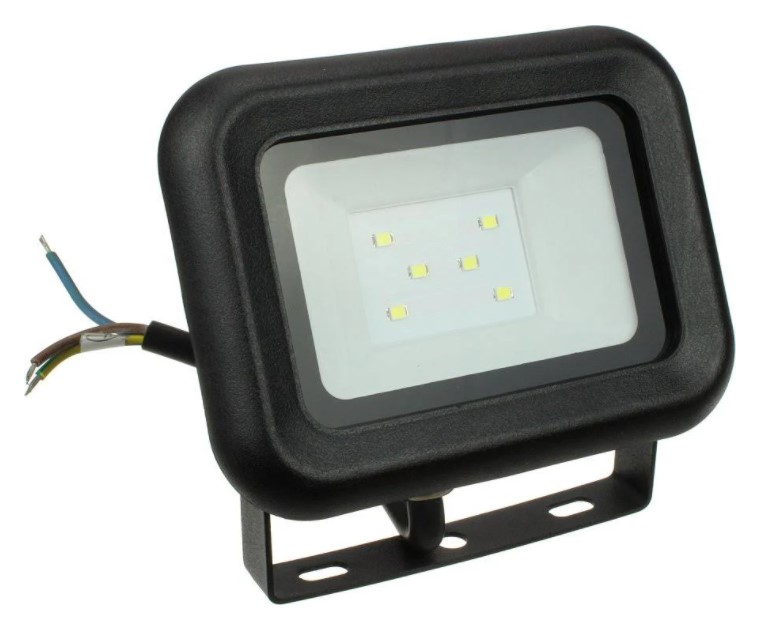 фото Прожектор светодиодный asd сдо-07 10w (800lm) 6500k smd, 115x105x32мм, ip65, черный, 8591