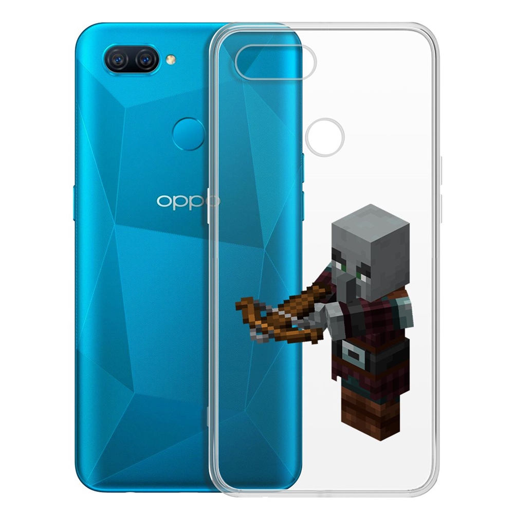 

Чехол-накладка Krutoff Clear Case Разбойник для Oppo A12/A11k/A7/A5s, Разноцветный