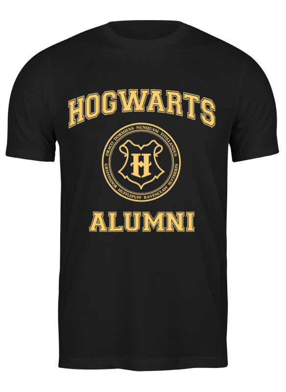 

Футболка мужская Printio Выпускник хогвартса черная L, Выпускник хогвартса