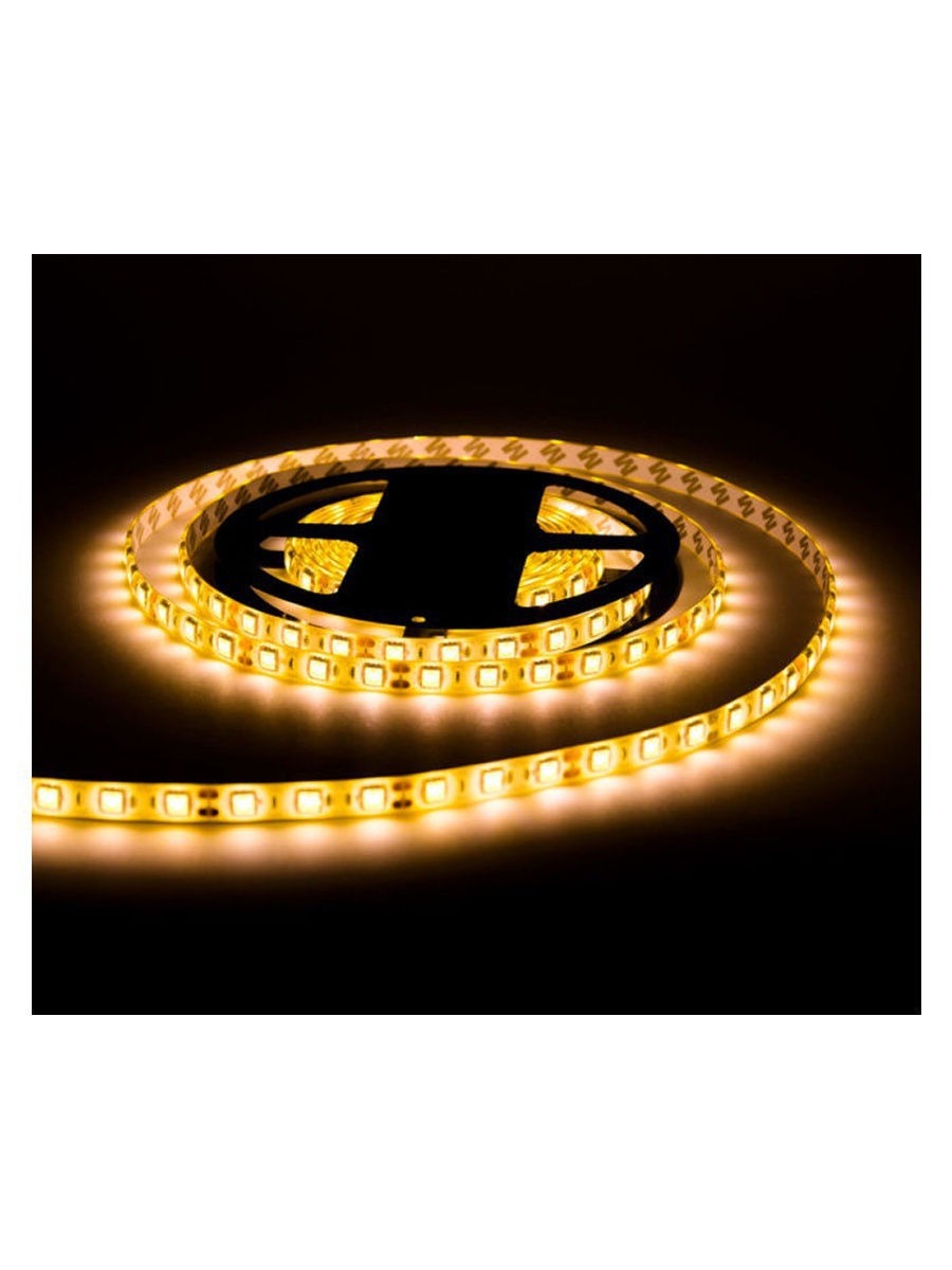 фото Комплект светодиодной ленты smd 5050, 60 led, 12 в, 14.4 вт, 10-12 лм теплый белый 3 м urm