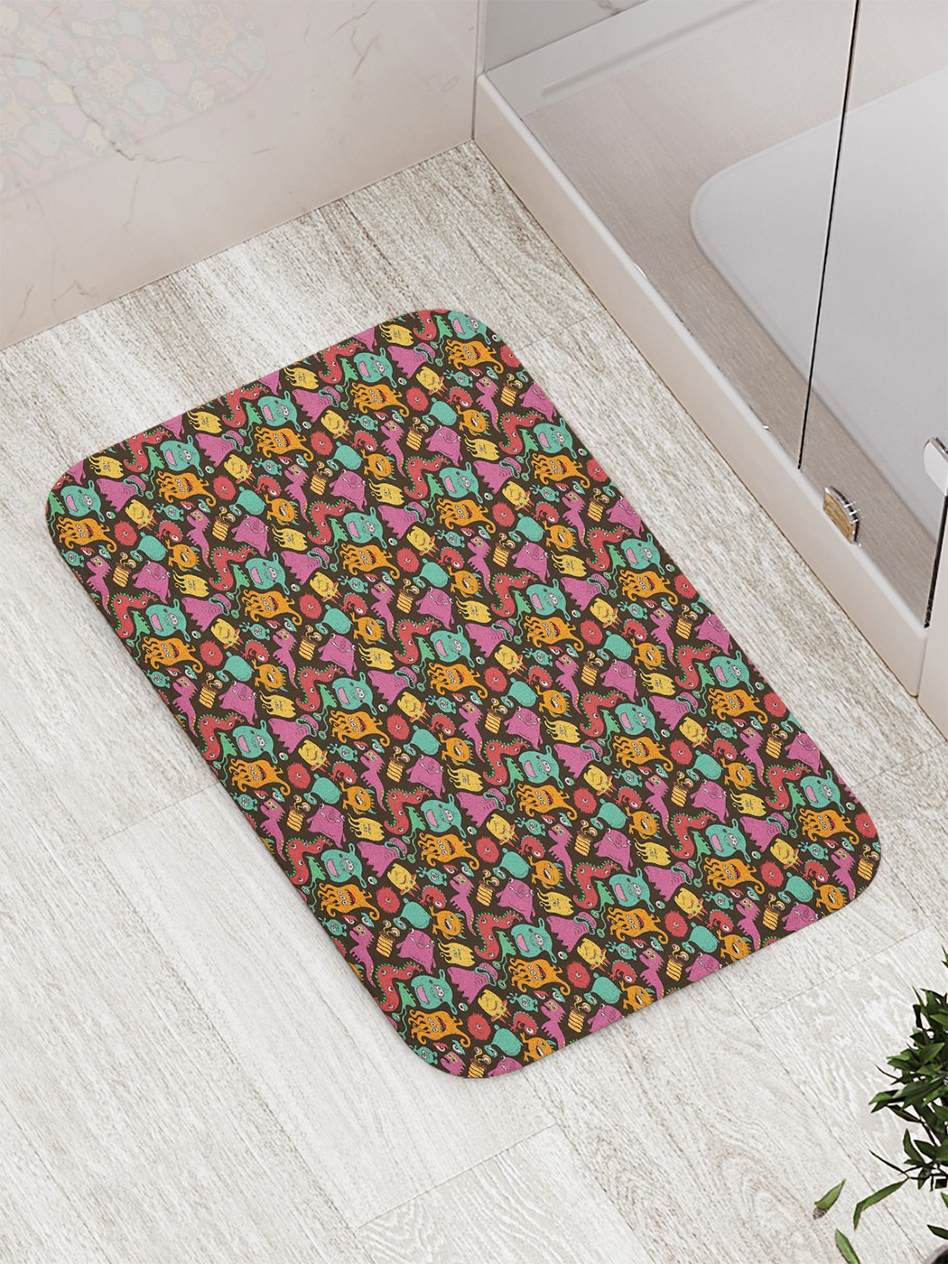 

bath_67814 Коврик противоскользящий для ванной, сауны, бассейна, 77х52 см