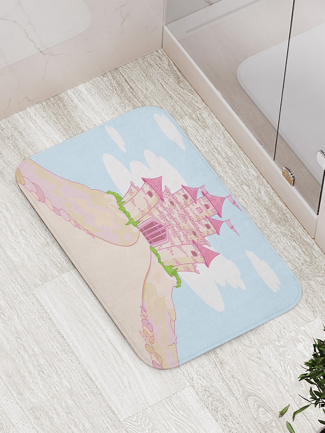 

bath_67802 Коврик противоскользящий для ванной, сауны, бассейна, 77х52 см