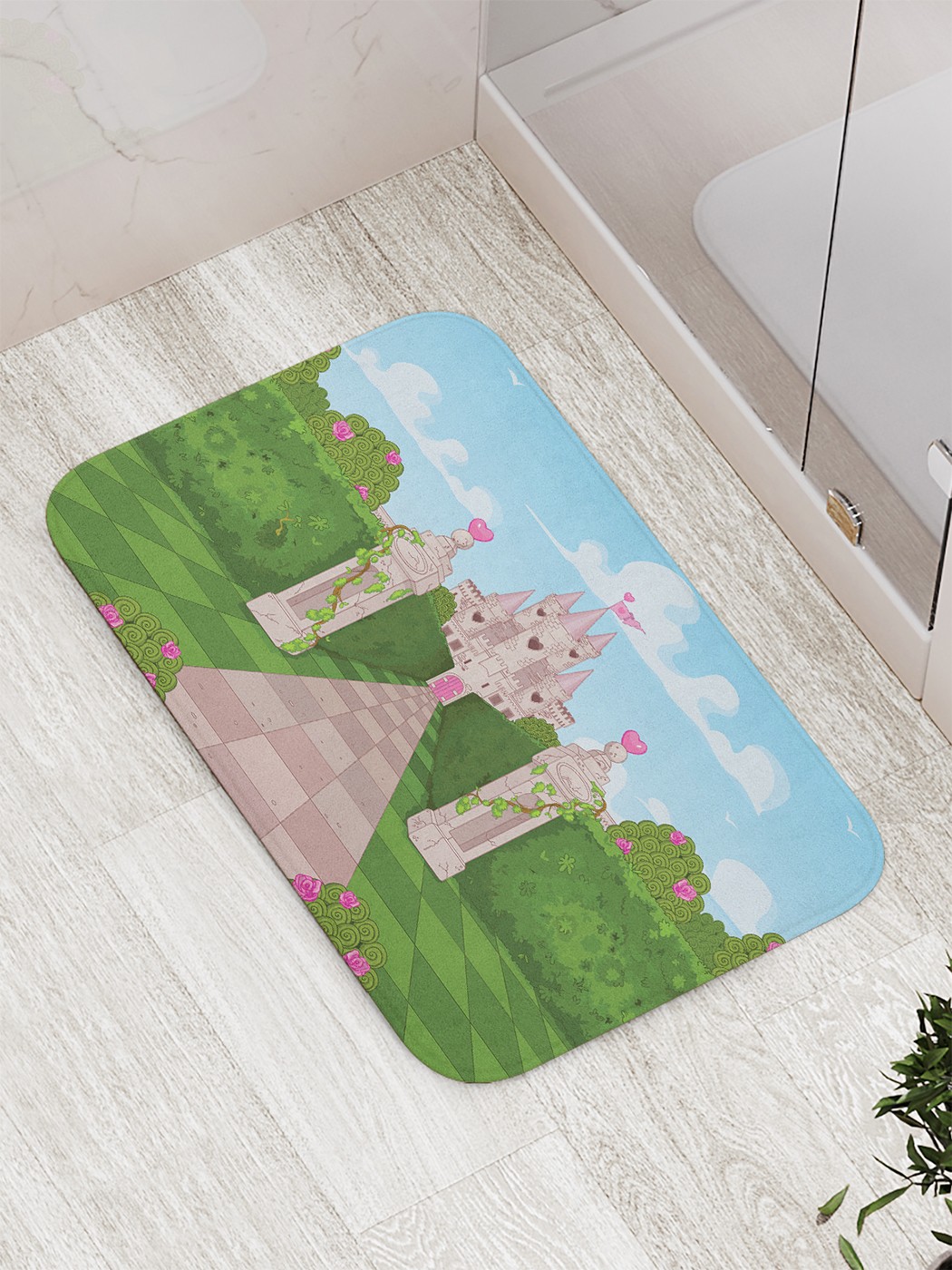 

bath_67794 Коврик противоскользящий для ванной, сауны, бассейна, 77х52 см