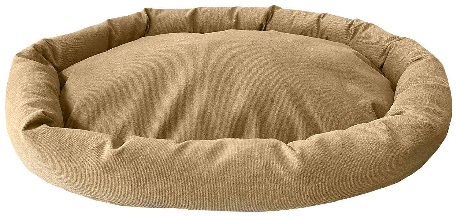 Лежак Homepet Микровелюр Golden Stone горчичный для собак и кошек 60 x 45 x 10 см