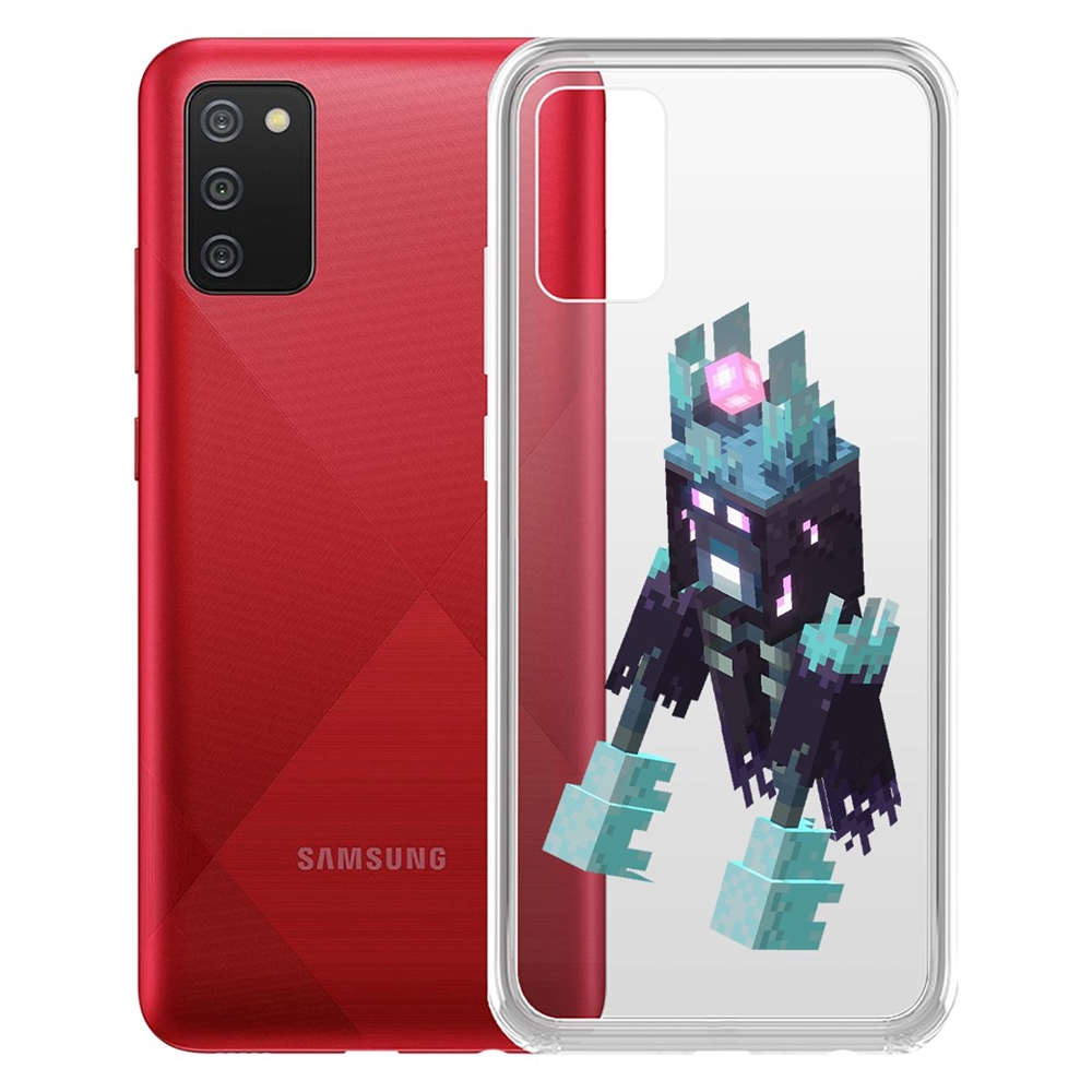 

Чехол-накладка Krutoff Clear Case Несчастный Призрак для Samsung Galaxy A02s (A025), Разноцветный