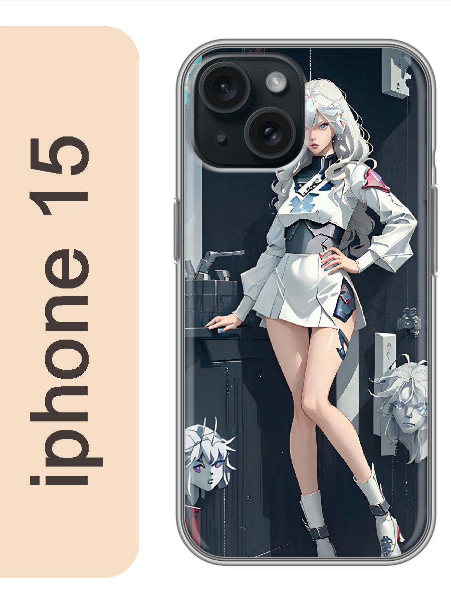 

Чехол на Apple Iphone 15 Девушка аниме 944, Прозрачный, Iph15anim