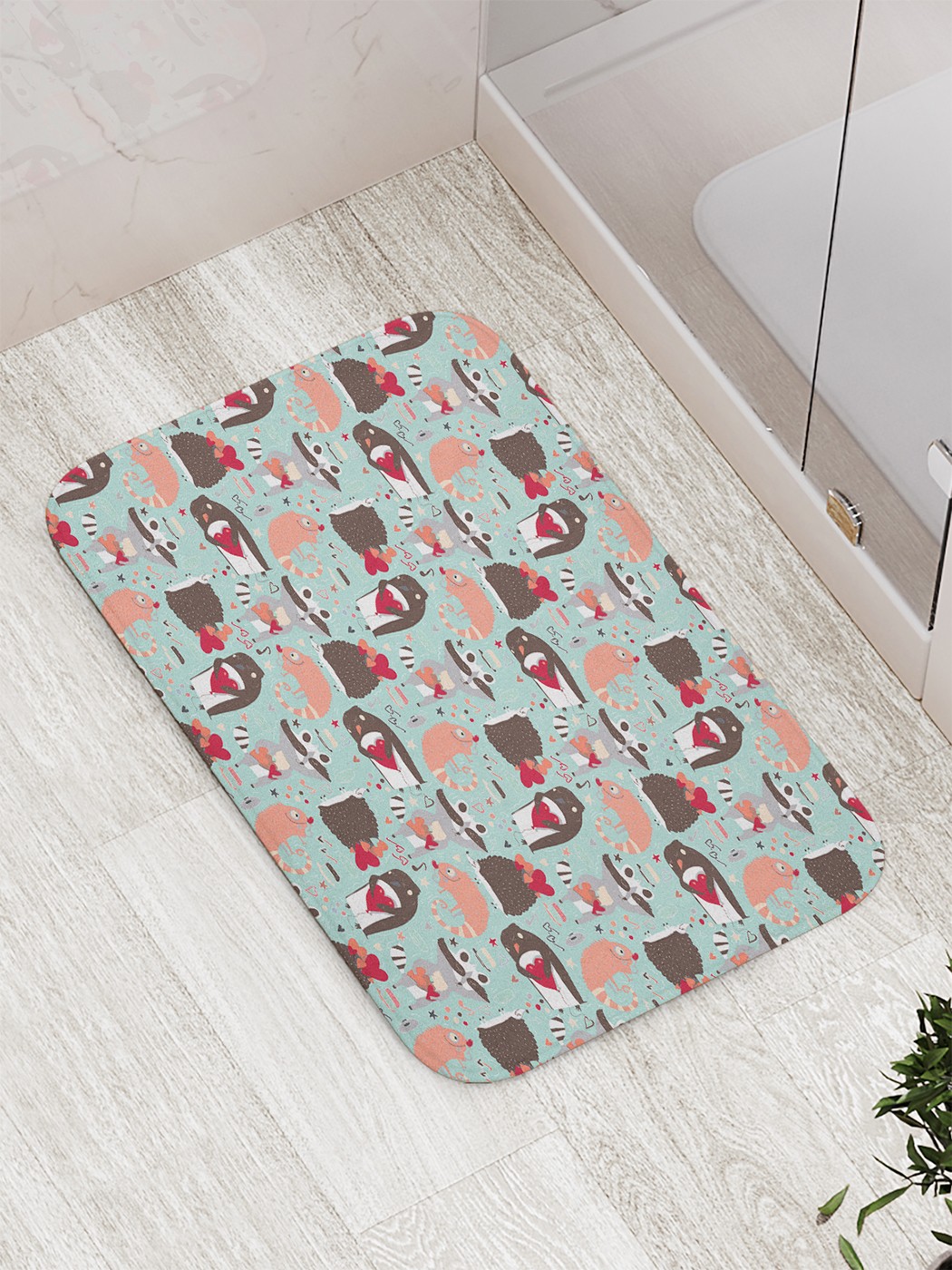 

bath_67702 Коврик противоскользящий для ванной, сауны, бассейна, 77х52 см