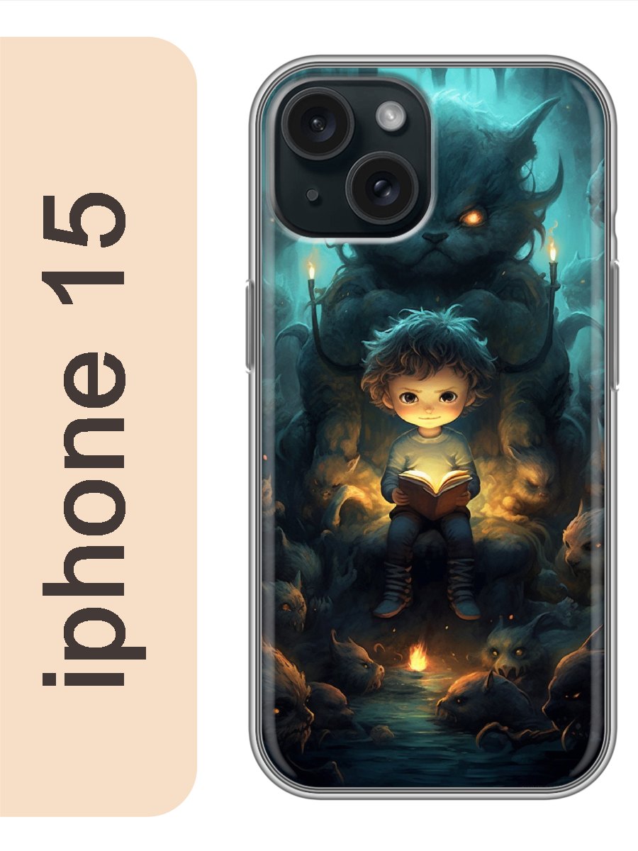 

Чехол на Apple Iphone 15 мальчик и монстр 938, Iph15anim