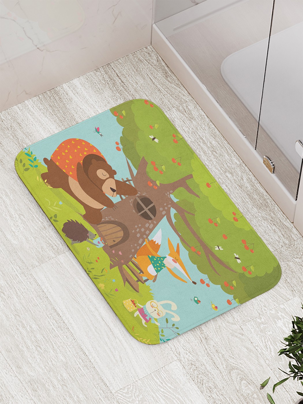 

bath_67694 Коврик противоскользящий для ванной, сауны, бассейна, 77х52 см