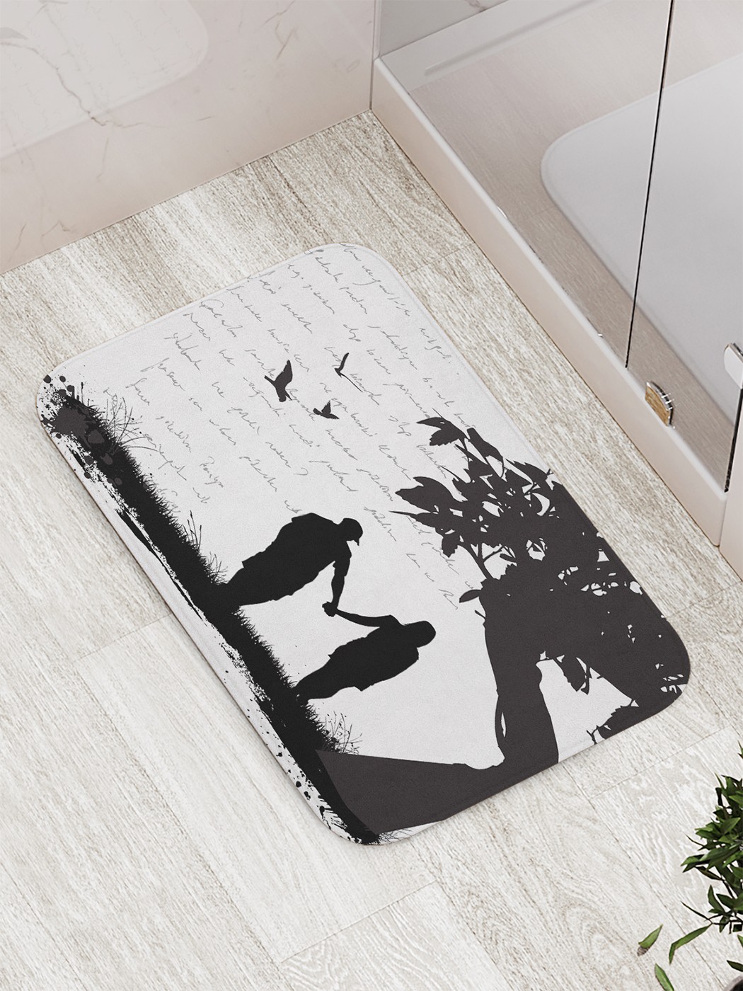 

bath_67684 Коврик противоскользящий для ванной, сауны, бассейна, 77х52 см