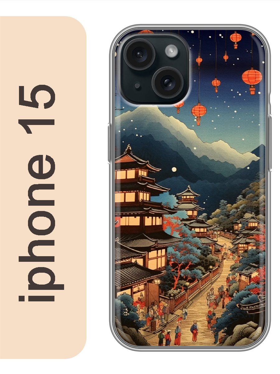 

Чехол на Apple Iphone 15 япония пейзаж 931, Прозрачный, Iph15rzne