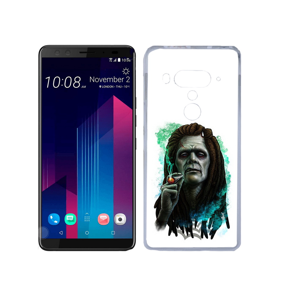 

Чехол MyPads Tocco для HTC U12+ зеленый мужчина с сигаретой, Прозрачный, Tocco