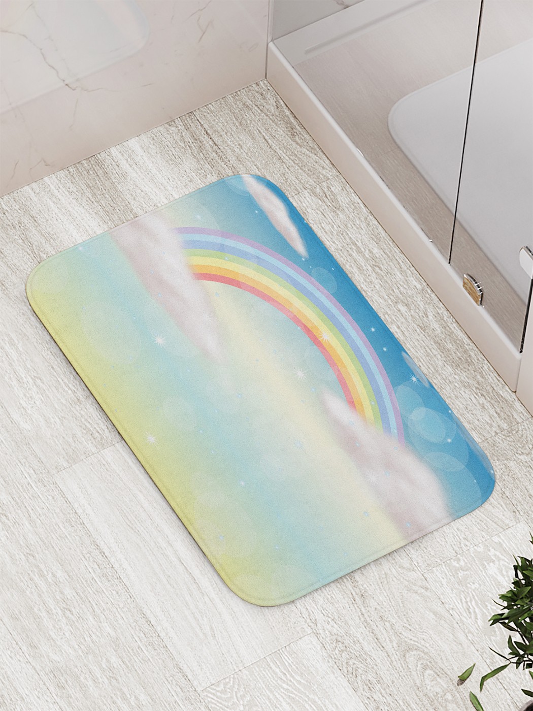 

bath_67645 Коврик противоскользящий для ванной, сауны, бассейна, 77х52 см