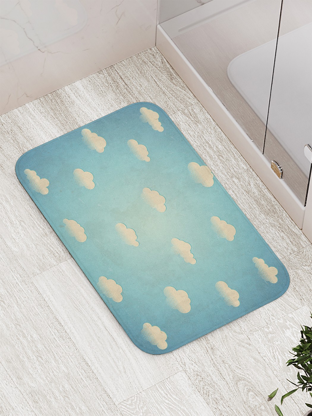 

bath_67641 Коврик противоскользящий для ванной, сауны, бассейна, 77х52 см