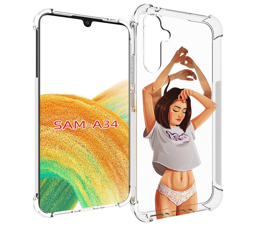 

Чехол MyPads много-рук женский для Samsung Galaxy A34, Tocco