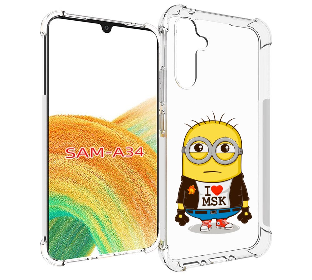 

Чехол MyPads миньон-я-люблю-Мск для Samsung Galaxy A34, Tocco