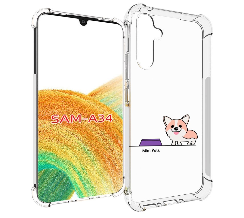 

Чехол MyPads мини-питомец детский для Samsung Galaxy A34, Tocco