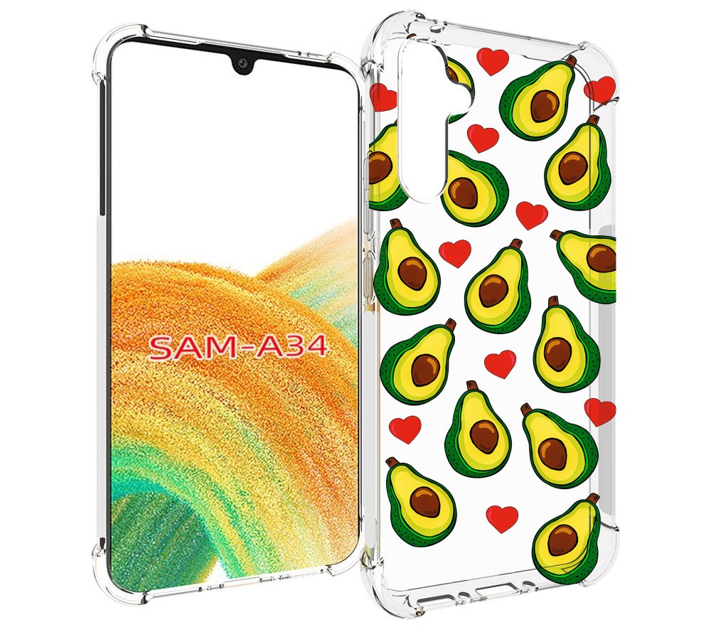 

Чехол MyPads миленькие-авокадо для Samsung Galaxy A34, Tocco