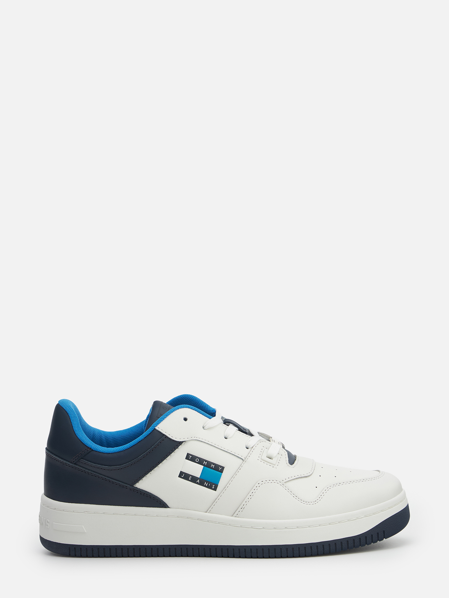 

Кеды мужские Tommy Hilfiger Basket Uomo EM0EM01434 белые 43 EU, Белый, Basket Uomo