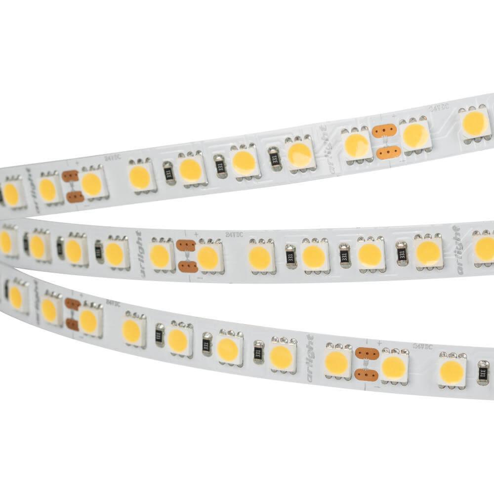

Светодиодная лента Arlight 23W/m 96LED/m 5060SMD теплый белый 5M 028606