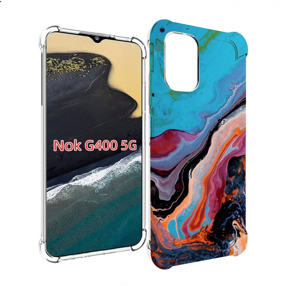 

Чехол MyPads смешанные краски для Nokia G400 5G, Прозрачный, Tocco
