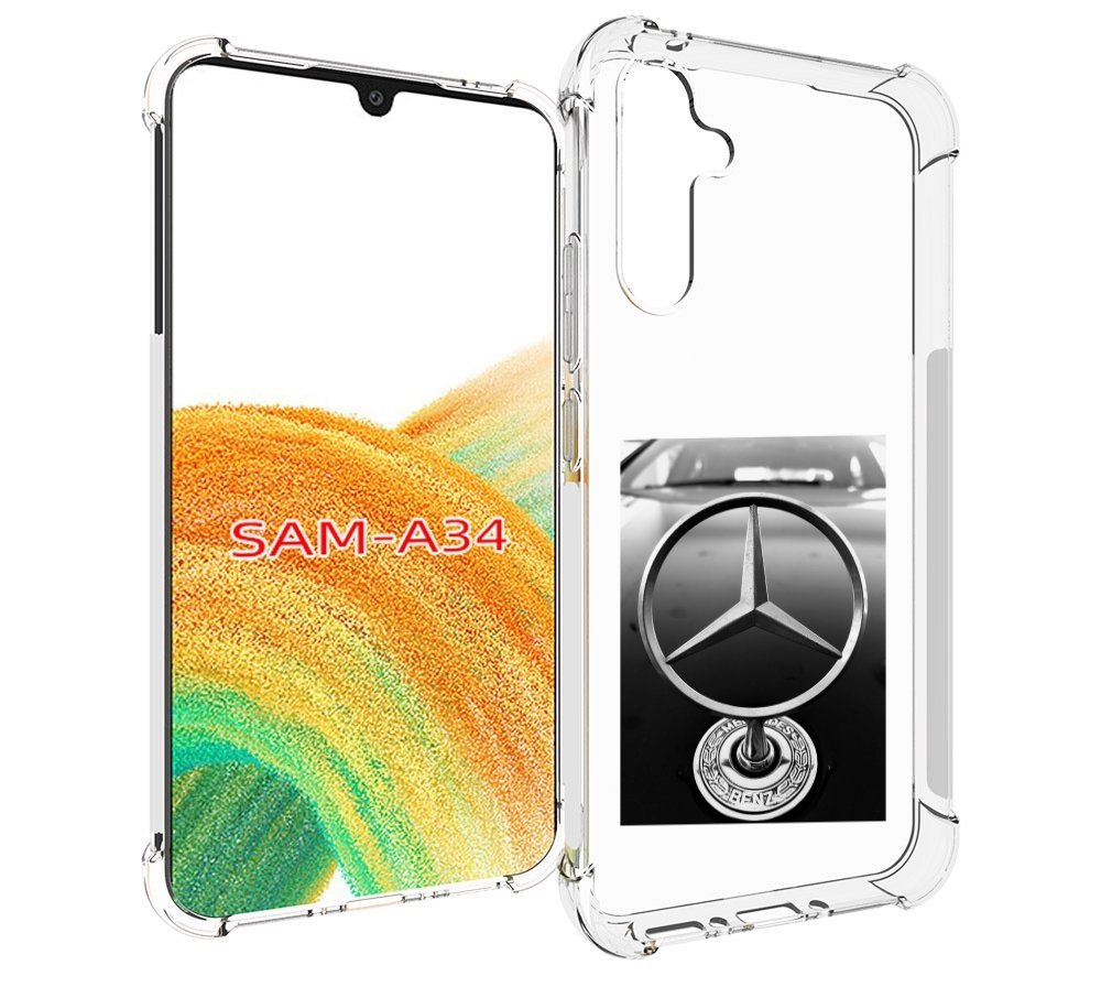 

Чехол MyPads мерседес mercedes 6 мужской для Samsung Galaxy A34, Tocco