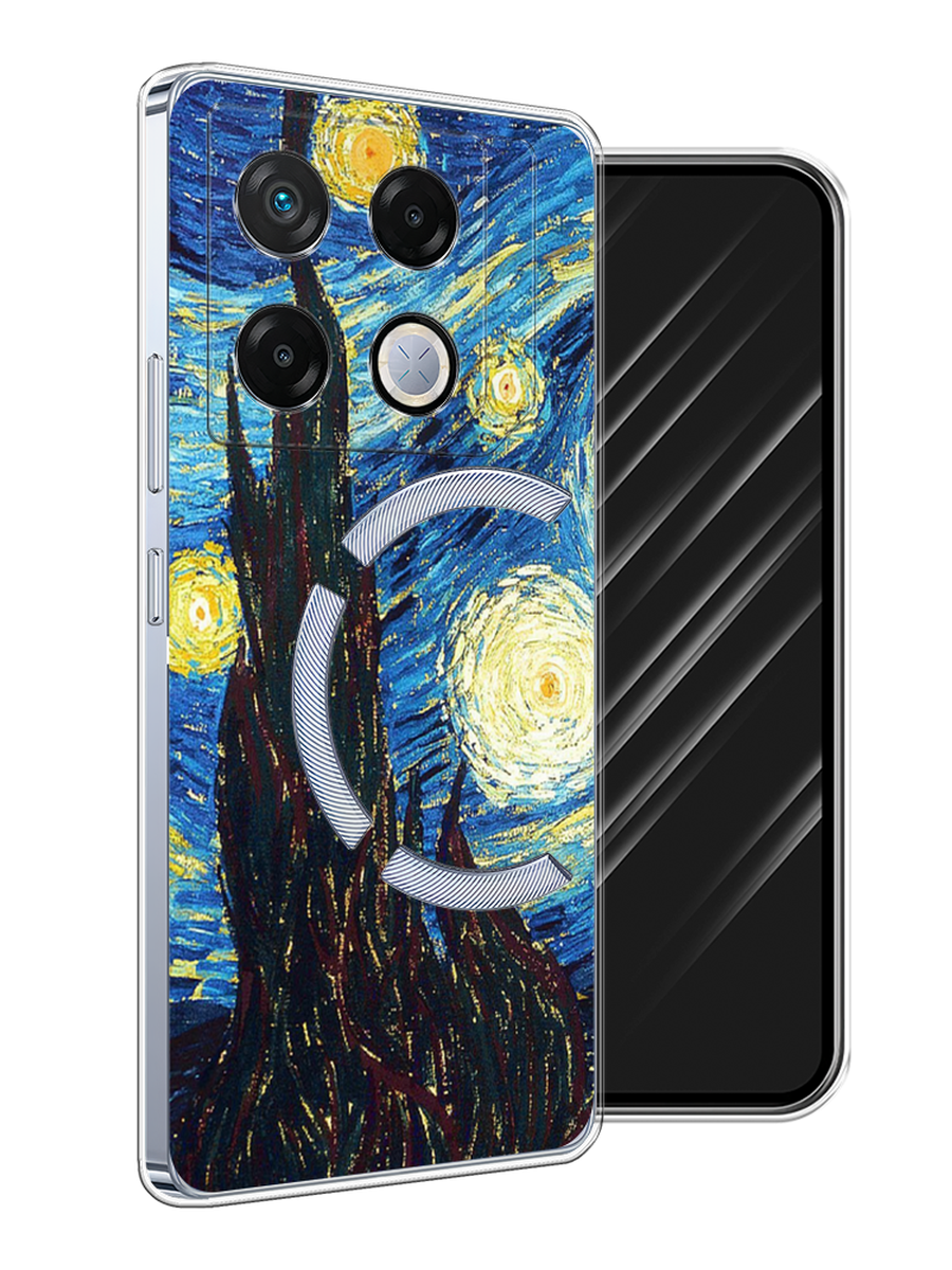 

Чехол Awog на Infinix GT 20 Pro "Ван Гог Звездная ночь", Желтый, 3106250-1
