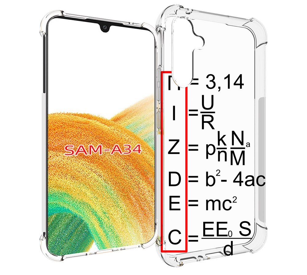 

Чехол MyPads математические-формулы для Samsung Galaxy A34, Tocco