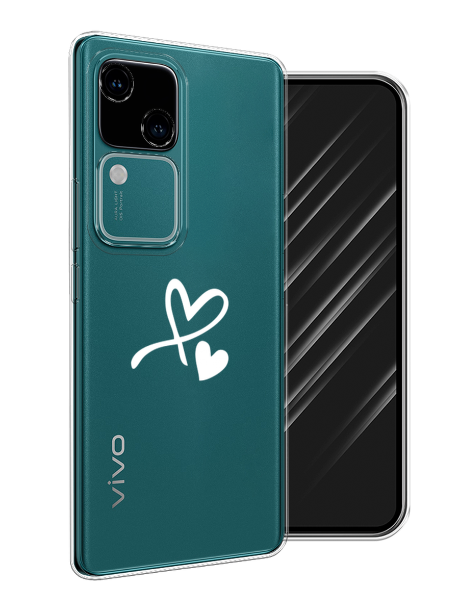 

Чехол Awog на Vivo V30/S18 "Сердечко минимализм", Белый, 2610250-1