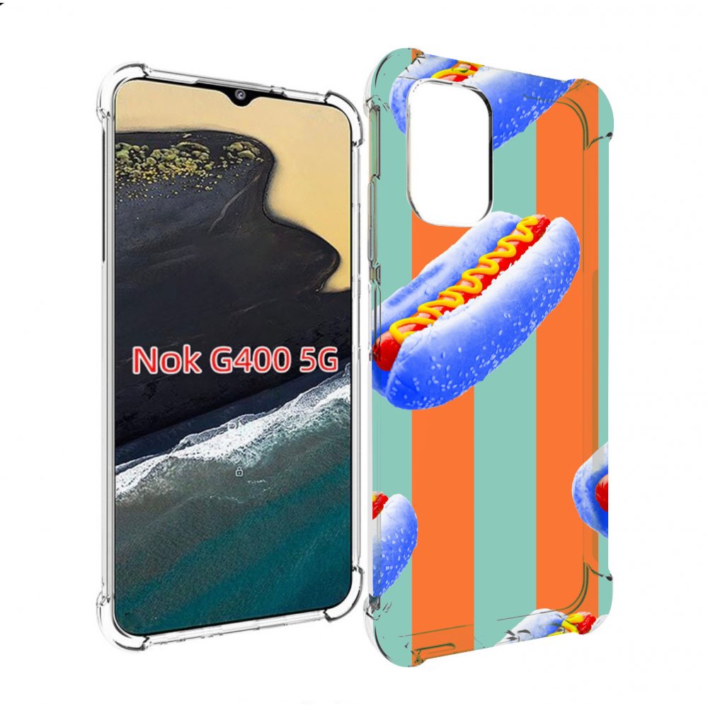 

Чехол MyPads синие хотдоги для Nokia G400 5G, Прозрачный, Tocco