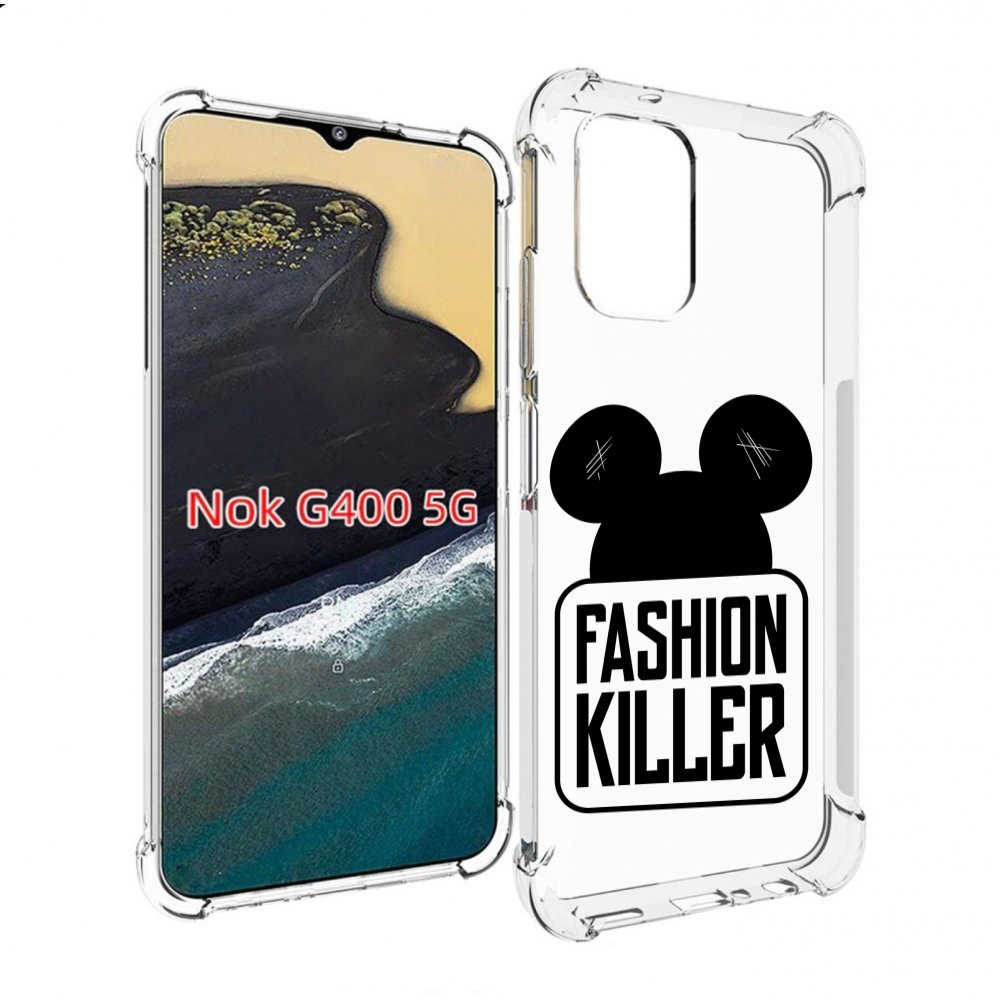 

Чехол MyPads силуэт-микки-мауса для Nokia G400 5G, Прозрачный, Tocco