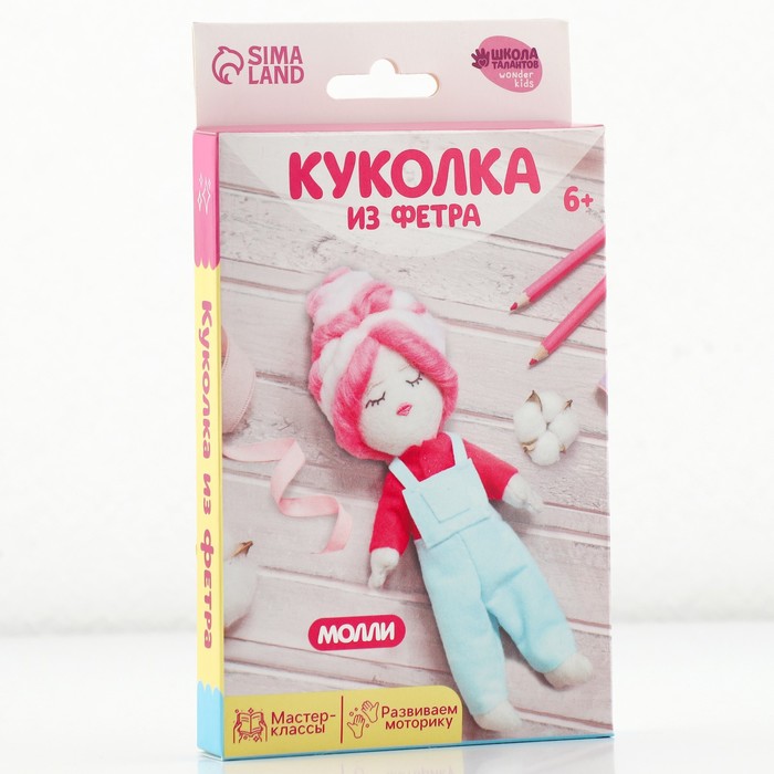 

Куколка из фетра и шерсти Молли