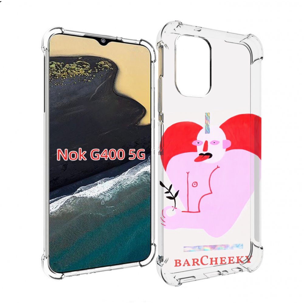 

Чехол MyPads силач в сердце женский для Nokia G400 5G, Прозрачный, Tocco