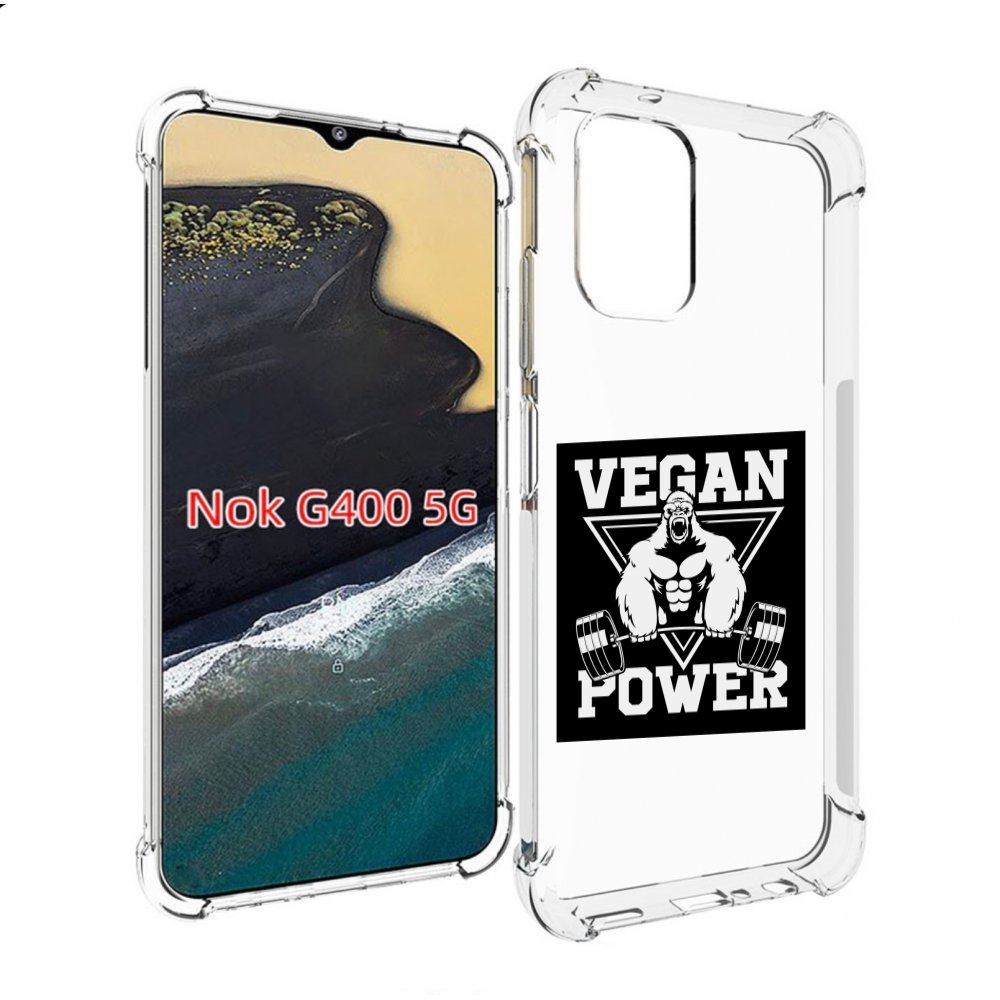 

Чехол MyPads сила-вегана для Nokia G400 5G, Прозрачный, Tocco